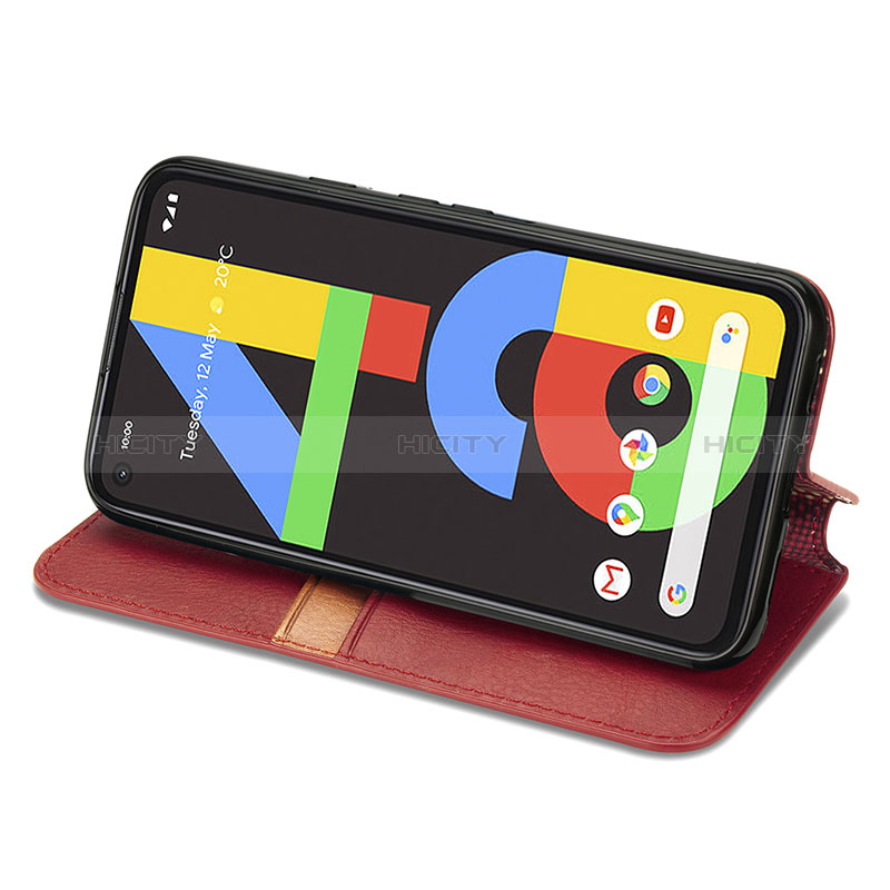 Custodia Portafoglio In Pelle Cover con Supporto S10D per Google Pixel 4a