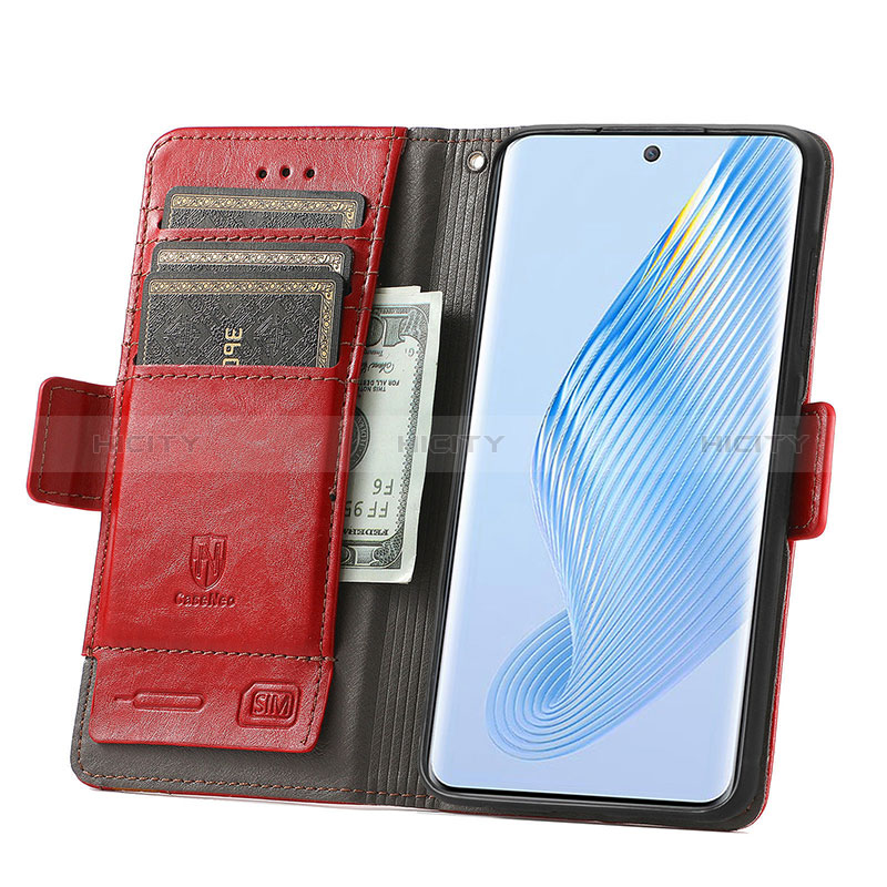 Custodia Portafoglio In Pelle Cover con Supporto S10D per Huawei Honor Magic5 5G
