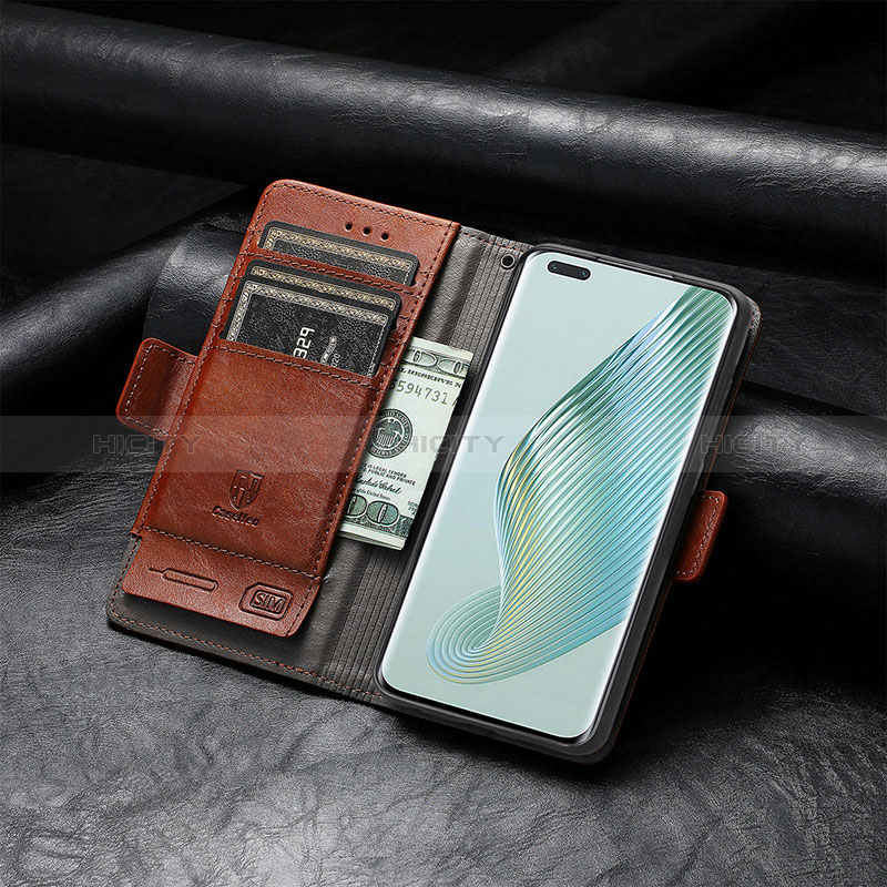Custodia Portafoglio In Pelle Cover con Supporto S10D per Huawei Honor Magic5 Pro 5G