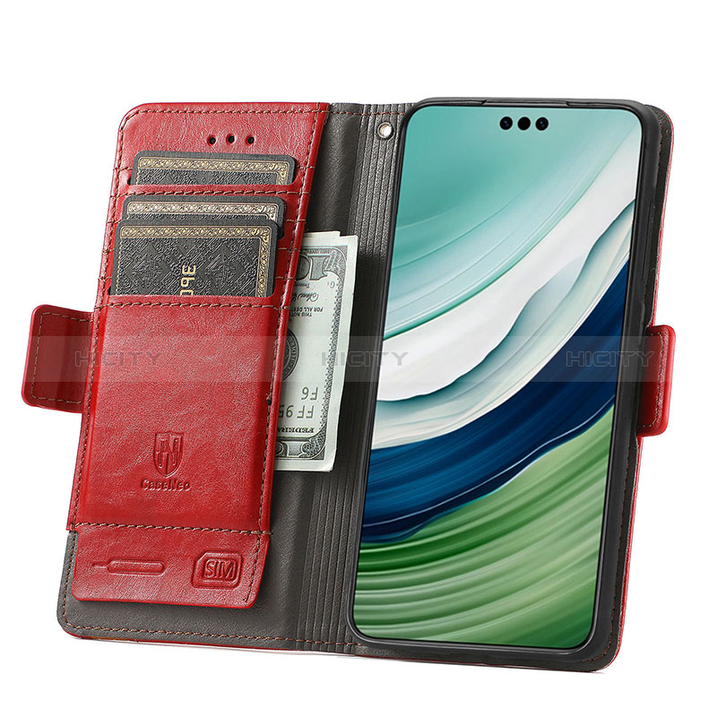 Custodia Portafoglio In Pelle Cover con Supporto S10D per Huawei Mate 60 Pro