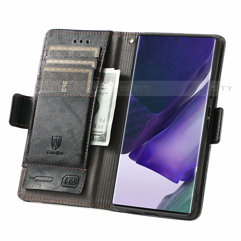 Custodia Portafoglio In Pelle Cover con Supporto S10D per Samsung Galaxy S21 Ultra 5G