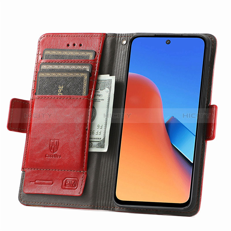 Custodia Portafoglio In Pelle Cover con Supporto S10D per Xiaomi Redmi 12 4G