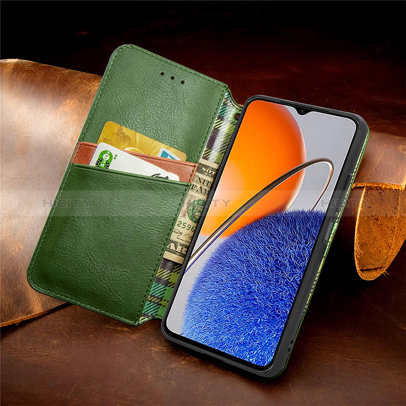 Custodia Portafoglio In Pelle Cover con Supporto S11D per Huawei Nova Y61