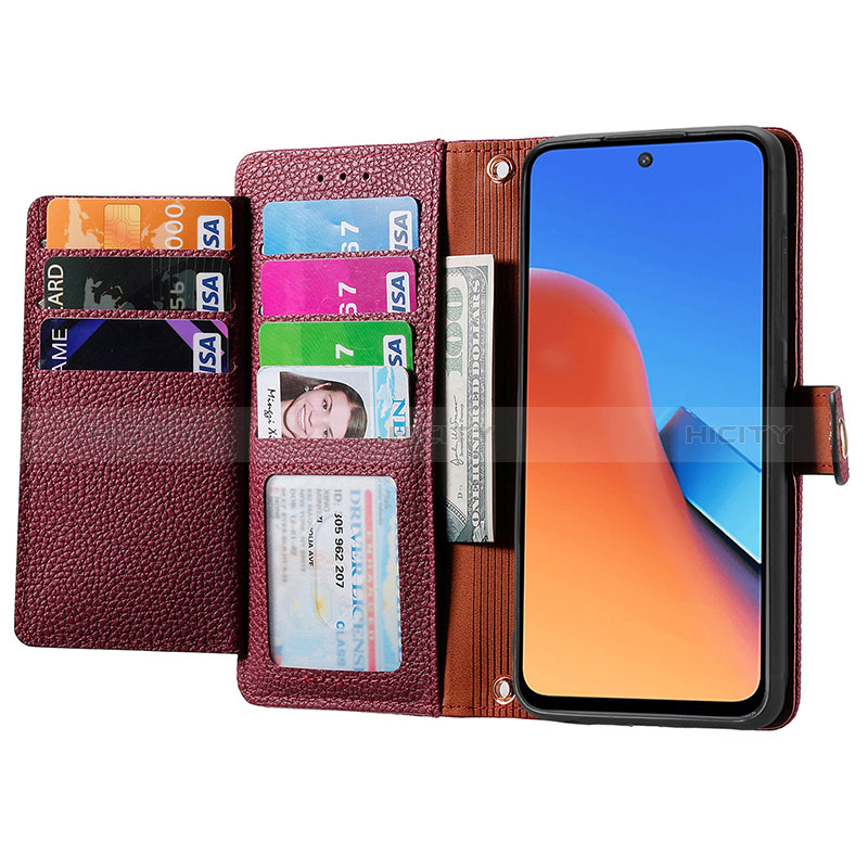 Custodia Portafoglio In Pelle Cover con Supporto S15D per Xiaomi Redmi 12 4G