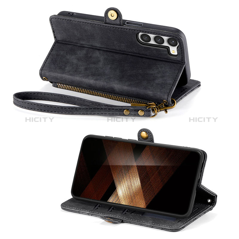 Custodia Portafoglio In Pelle Cover con Supporto S17D per Samsung Galaxy S24 5G