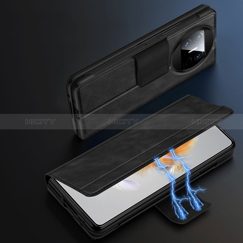 Custodia Portafoglio In Pelle Cover con Supporto SD1 per Huawei Mate X3