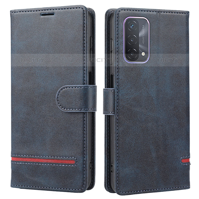 Custodia Portafoglio In Pelle Cover con Supporto SY1 per OnePlus Nord N200 5G Blu