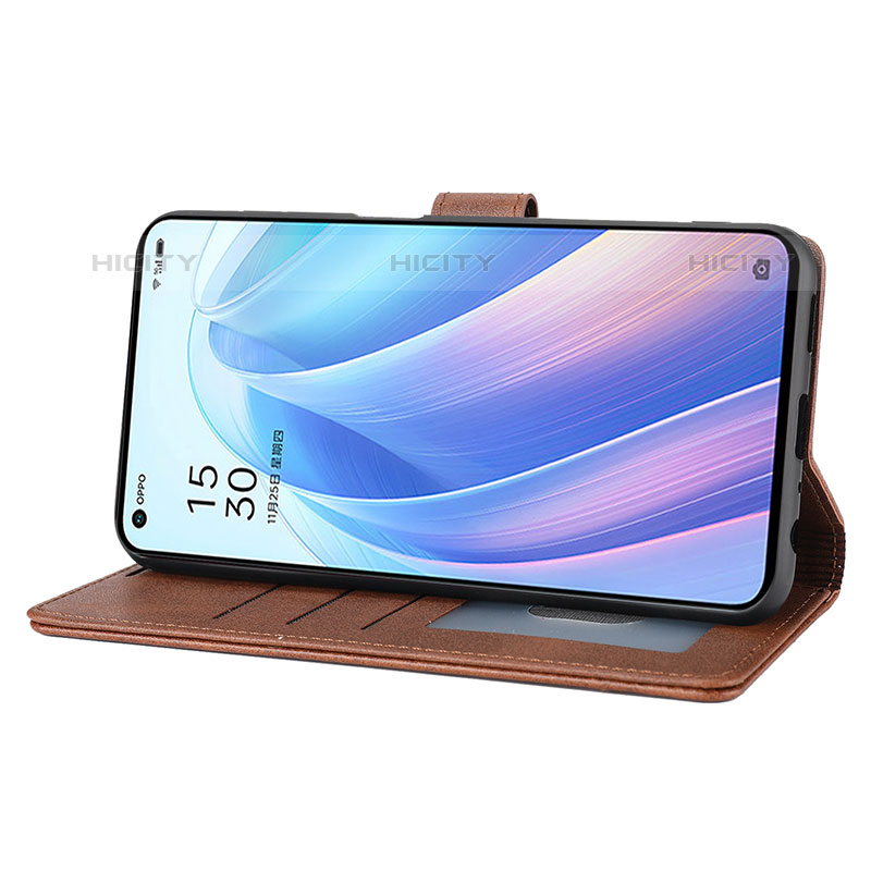 Custodia Portafoglio In Pelle Cover con Supporto SY1 per Oppo Reno7 Pro 5G