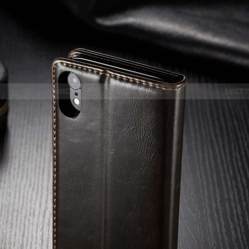 Custodia Portafoglio In Pelle Cover con Supporto T01 per Apple iPhone XR