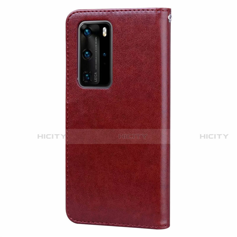 Custodia Portafoglio In Pelle Cover con Supporto T01 per Huawei P40 Pro