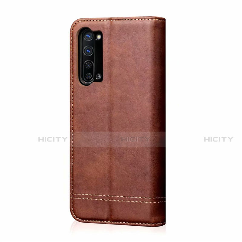 Custodia Portafoglio In Pelle Cover con Supporto T01 per Oppo Find X2 Lite