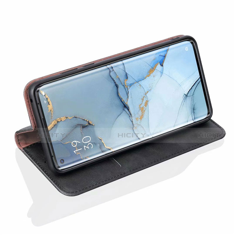 Custodia Portafoglio In Pelle Cover con Supporto T01 per Oppo Reno3 Pro