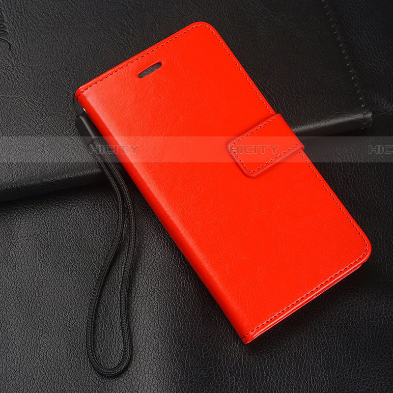 Custodia Portafoglio In Pelle Cover con Supporto T01 per Samsung Galaxy A70 Rosso