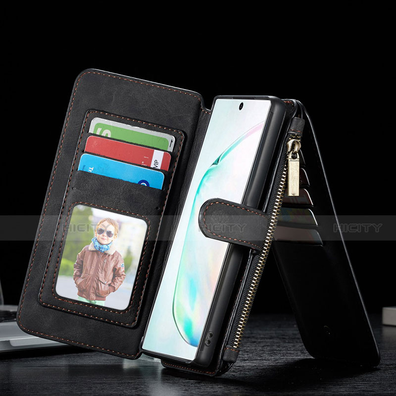 Custodia Portafoglio In Pelle Cover con Supporto T01 per Samsung Galaxy Note 10 Plus