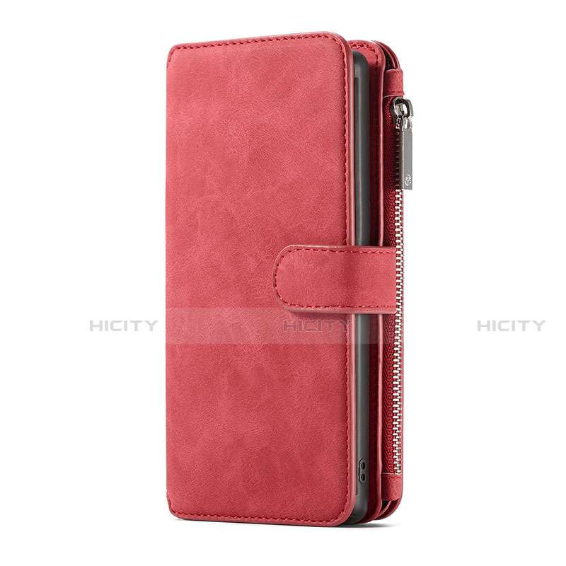 Custodia Portafoglio In Pelle Cover con Supporto T01 per Samsung Galaxy Note 10 Plus 5G Rosso