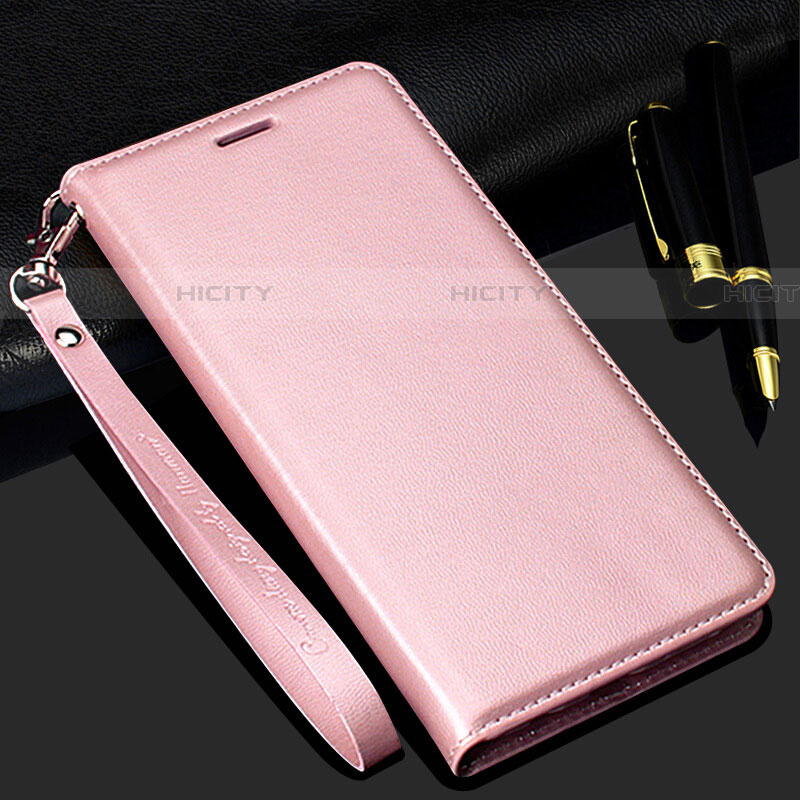 Custodia Portafoglio In Pelle Cover con Supporto T01 per Samsung Galaxy S20 Plus Oro Rosa