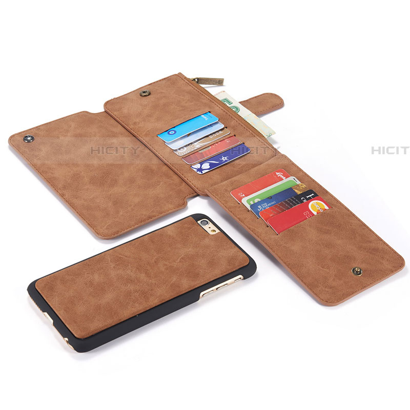 Custodia Portafoglio In Pelle Cover con Supporto T02 per Apple iPhone 6