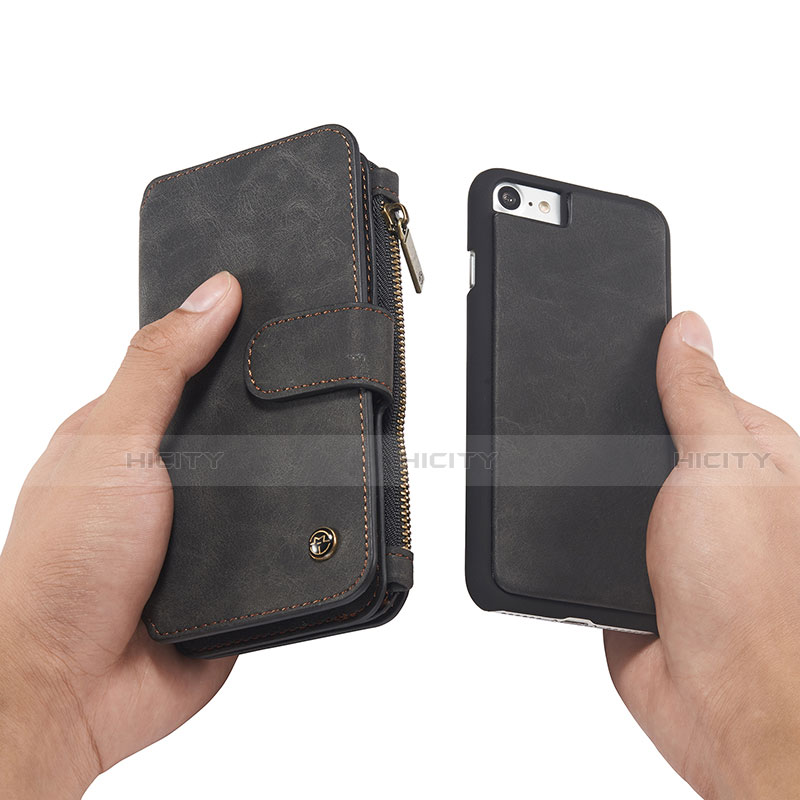 Custodia Portafoglio In Pelle Cover con Supporto T02 per Apple iPhone SE3 2022