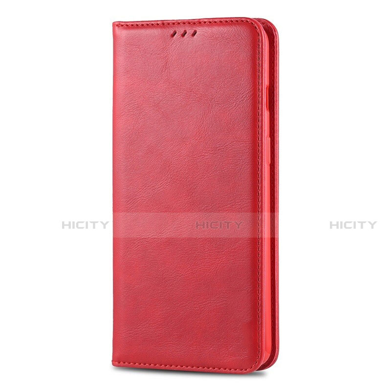 Custodia Portafoglio In Pelle Cover con Supporto T02 per Huawei Honor 20 Lite Rosso