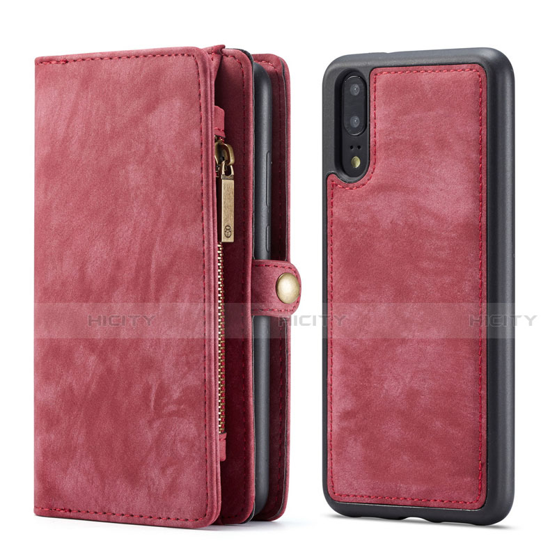 Custodia Portafoglio In Pelle Cover con Supporto T02 per Huawei P20