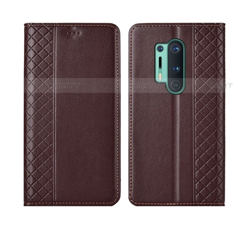 Custodia Portafoglio In Pelle Cover con Supporto T02 per OnePlus 8 Pro