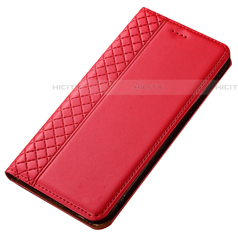 Custodia Portafoglio In Pelle Cover con Supporto T02 per Samsung Galaxy A80 Rosso