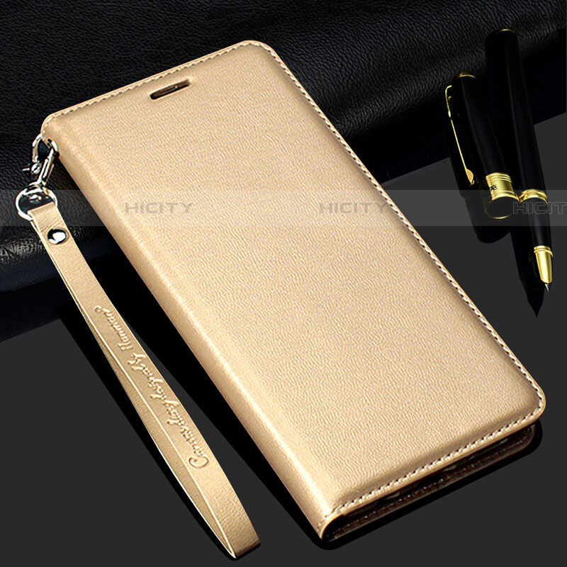 Custodia Portafoglio In Pelle Cover con Supporto T02 per Samsung Galaxy S20 Ultra 5G Oro