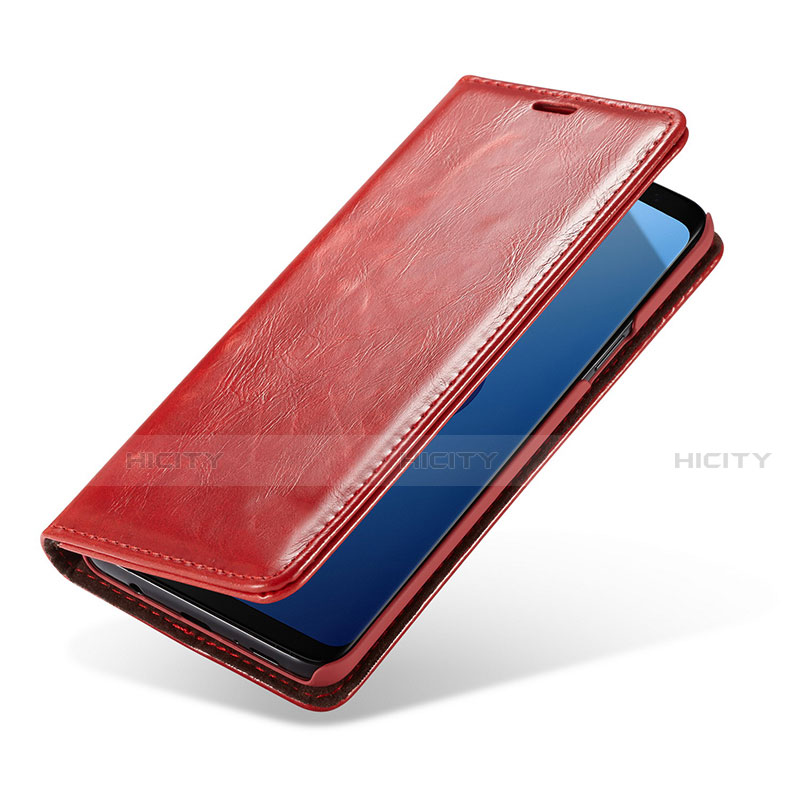 Custodia Portafoglio In Pelle Cover con Supporto T02 per Samsung Galaxy S9