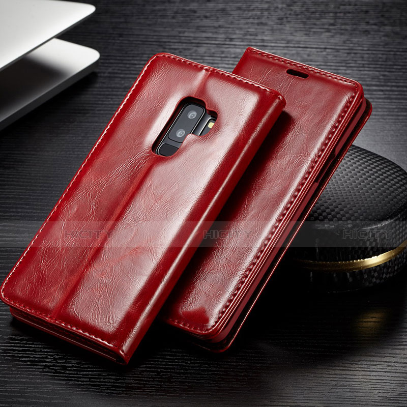 Custodia Portafoglio In Pelle Cover con Supporto T02 per Samsung Galaxy S9 Plus