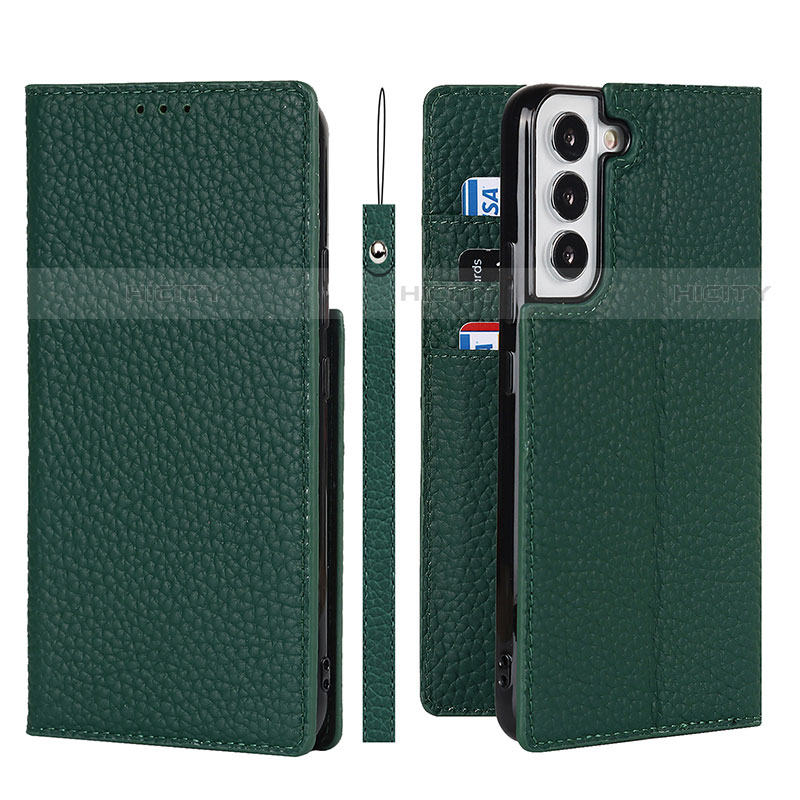 Custodia Portafoglio In Pelle Cover con Supporto T02D per Samsung Galaxy S21 Plus 5G