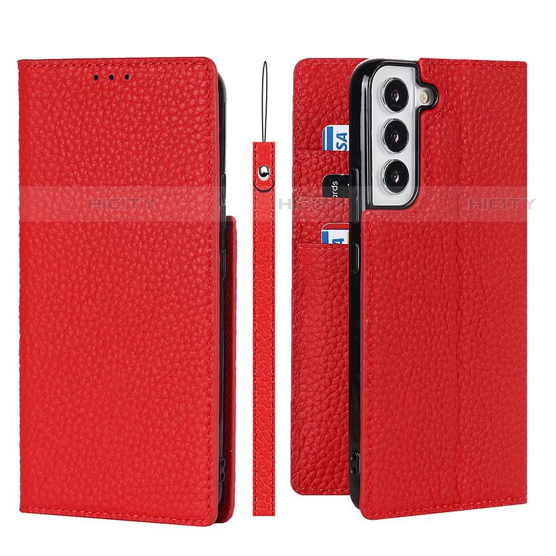 Custodia Portafoglio In Pelle Cover con Supporto T02D per Samsung Galaxy S21 Plus 5G