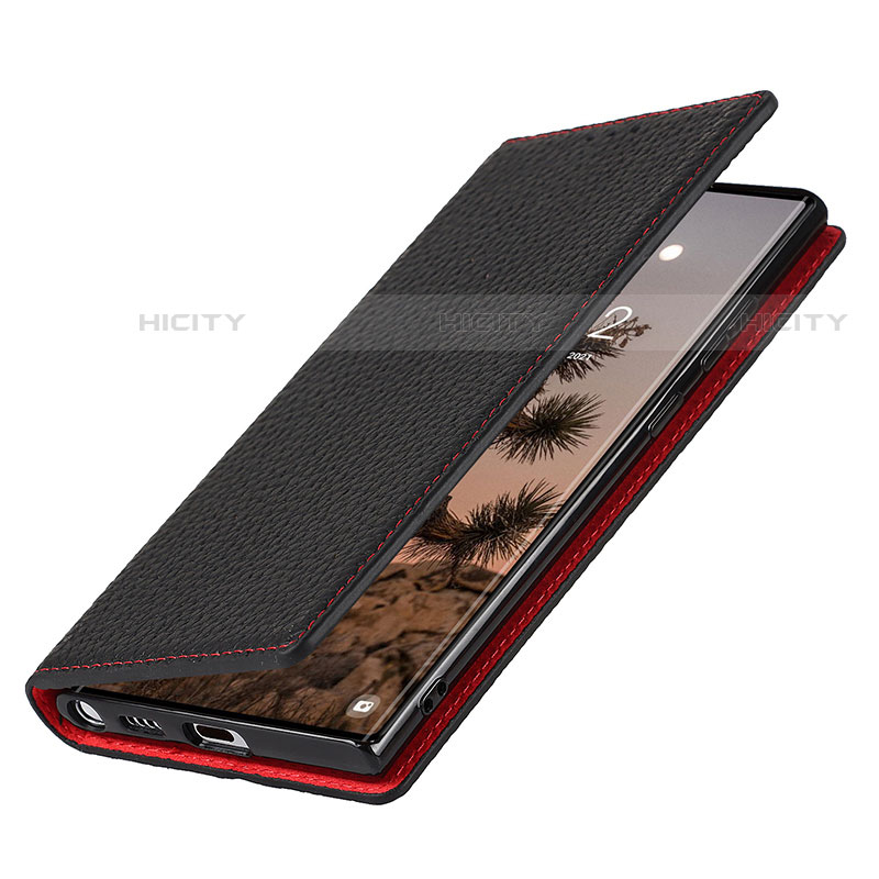 Custodia Portafoglio In Pelle Cover con Supporto T02D per Samsung Galaxy S21 Ultra 5G