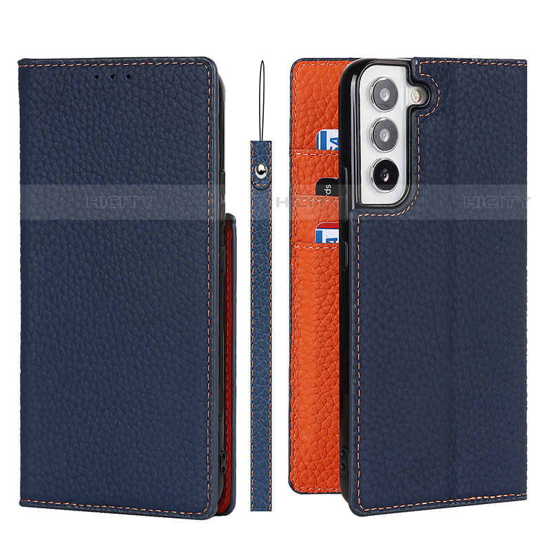 Custodia Portafoglio In Pelle Cover con Supporto T02D per Samsung Galaxy S22 5G