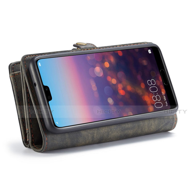 Custodia Portafoglio In Pelle Cover con Supporto T03 per Huawei P20 Pro