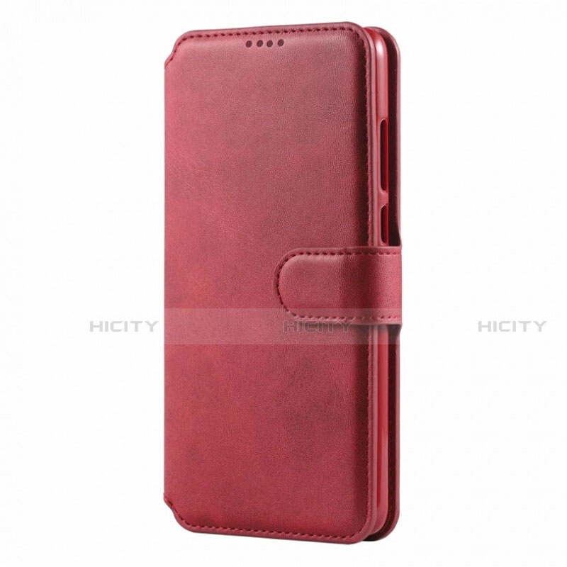 Custodia Portafoglio In Pelle Cover con Supporto T03 per Huawei P30 Lite New Edition Rosso