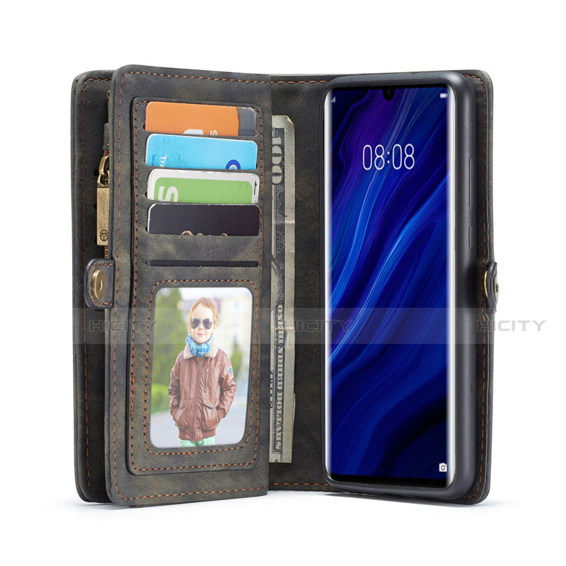 Custodia Portafoglio In Pelle Cover con Supporto T03 per Huawei P30 Pro New Edition