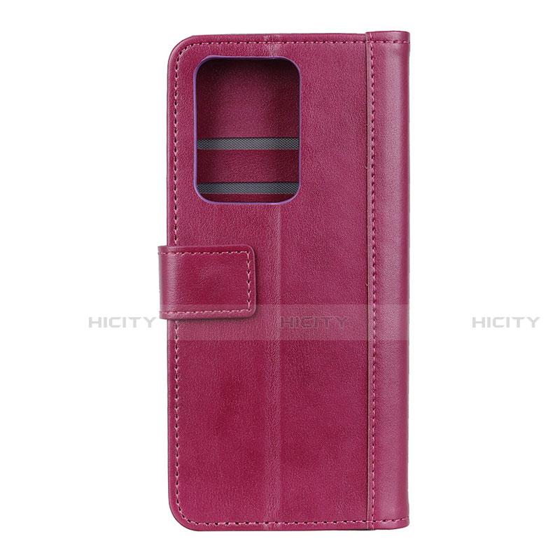 Custodia Portafoglio In Pelle Cover con Supporto T03 per Huawei P40 Pro+ Plus Rosa Caldo