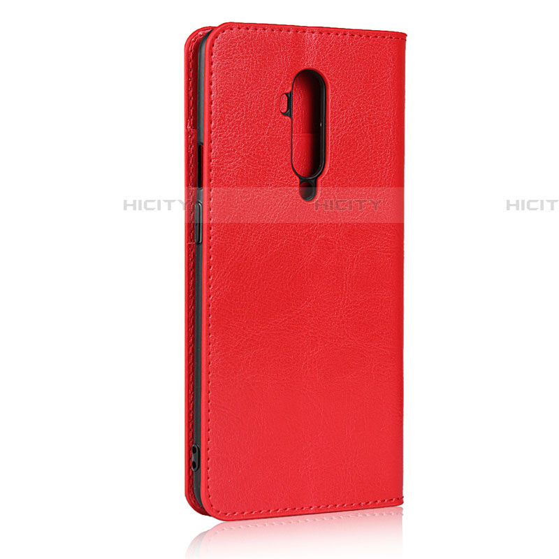 Custodia Portafoglio In Pelle Cover con Supporto T03 per OnePlus 7T Pro Rosso