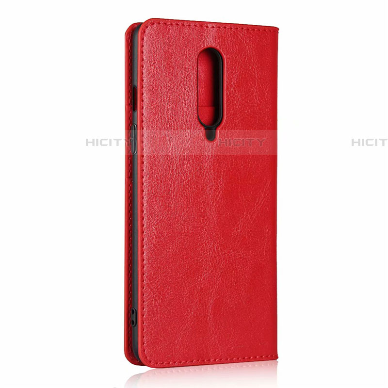 Custodia Portafoglio In Pelle Cover con Supporto T03 per OnePlus 8 Rosso