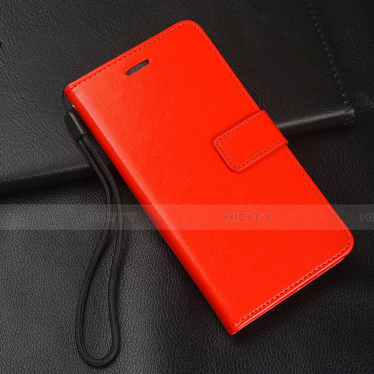 Custodia Portafoglio In Pelle Cover con Supporto T03 per Oppo R17 Pro Rosso