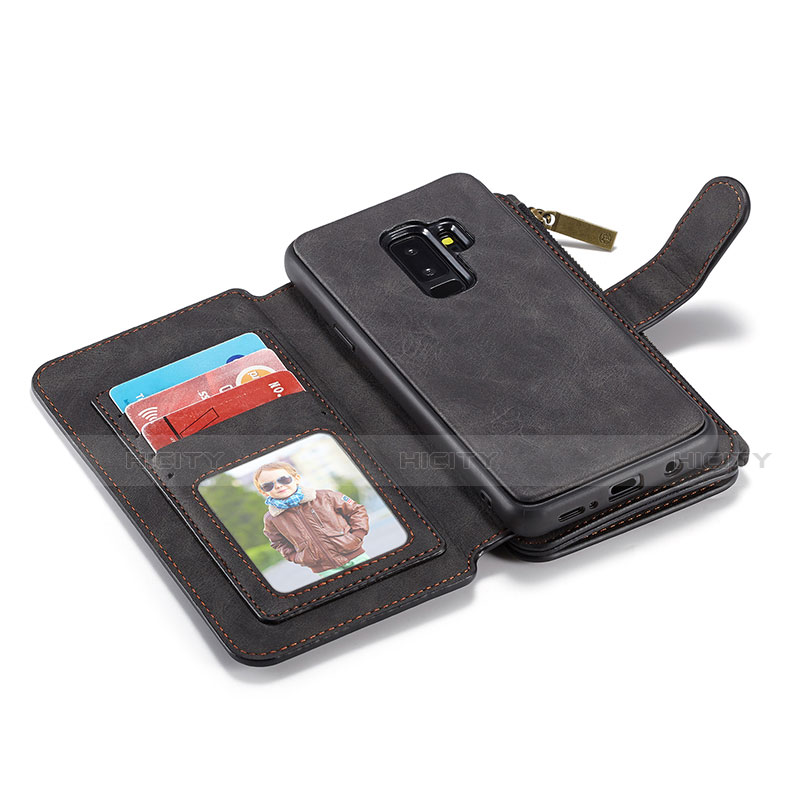Custodia Portafoglio In Pelle Cover con Supporto T03 per Samsung Galaxy S9 Plus