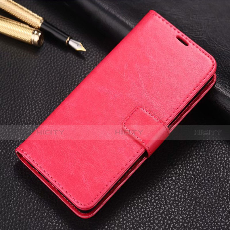 Custodia Portafoglio In Pelle Cover con Supporto T03 per Xiaomi Mi A3 Rosso