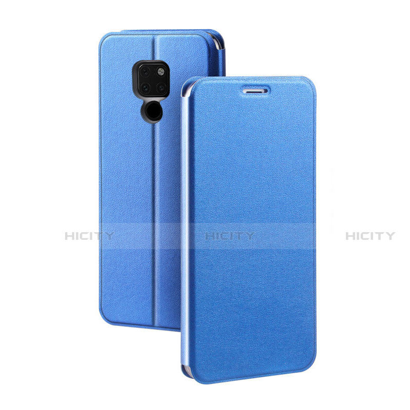 Custodia Portafoglio In Pelle Cover con Supporto T04 per Huawei Mate 20 X 5G Blu