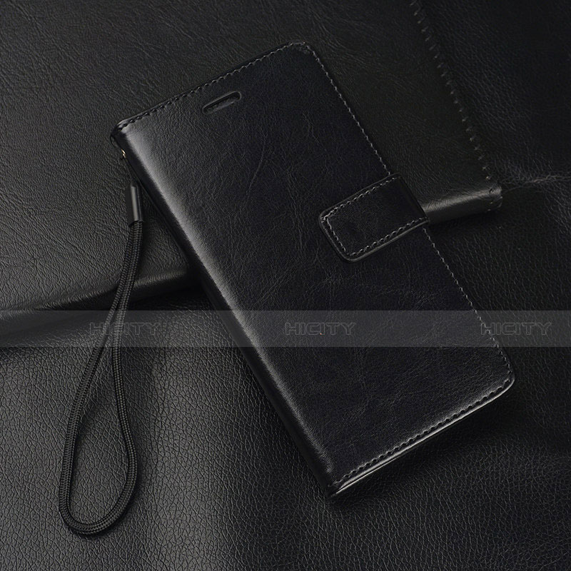 Custodia Portafoglio In Pelle Cover con Supporto T04 per Huawei P30 Lite Nero