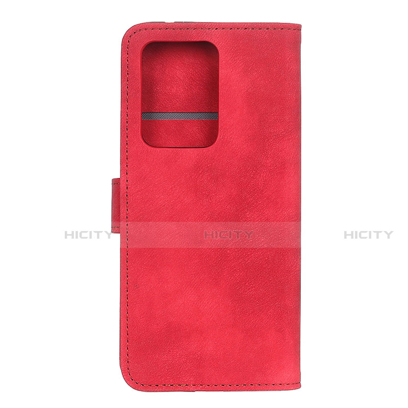 Custodia Portafoglio In Pelle Cover con Supporto T04 per Huawei P40 Pro+ Plus Rosso