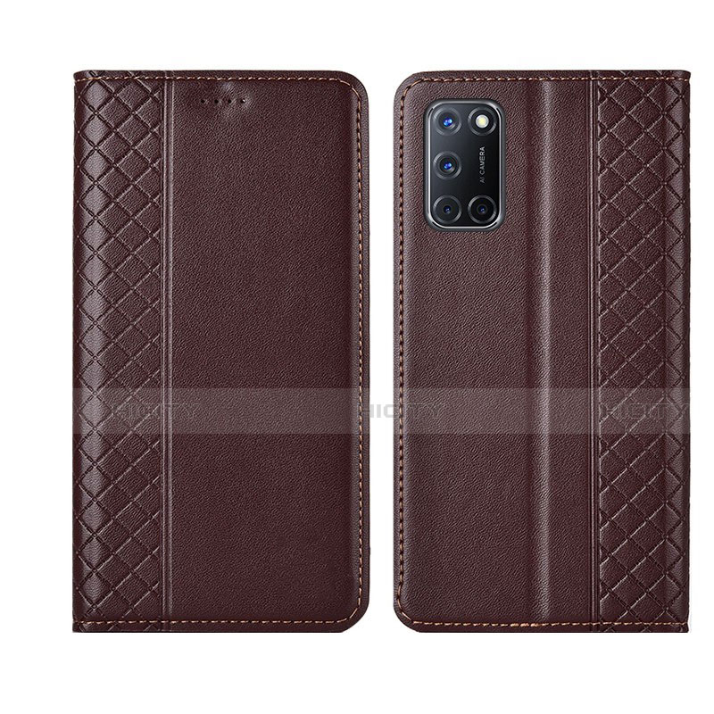 Custodia Portafoglio In Pelle Cover con Supporto T04 per Oppo A72