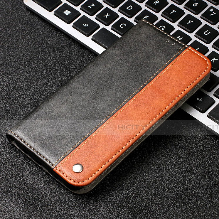 Custodia Portafoglio In Pelle Cover con Supporto T04 per Samsung Galaxy Note 10 Arancione