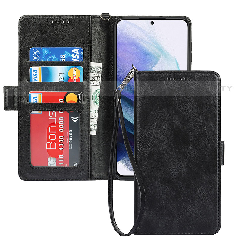 Custodia Portafoglio In Pelle Cover con Supporto T04D per Samsung Galaxy S21 5G