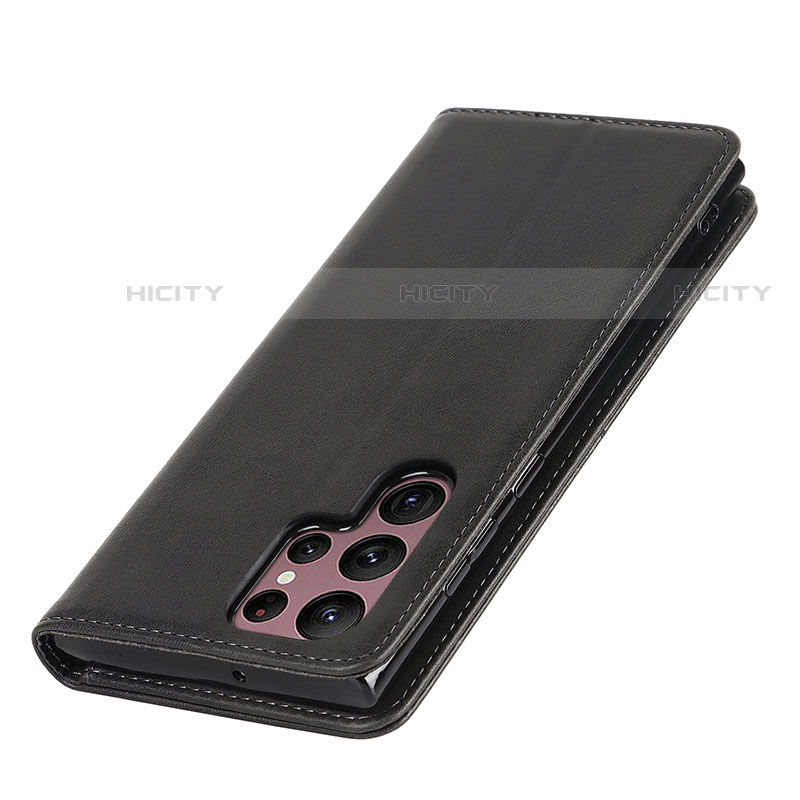 Custodia Portafoglio In Pelle Cover con Supporto T04D per Samsung Galaxy S22 Ultra 5G