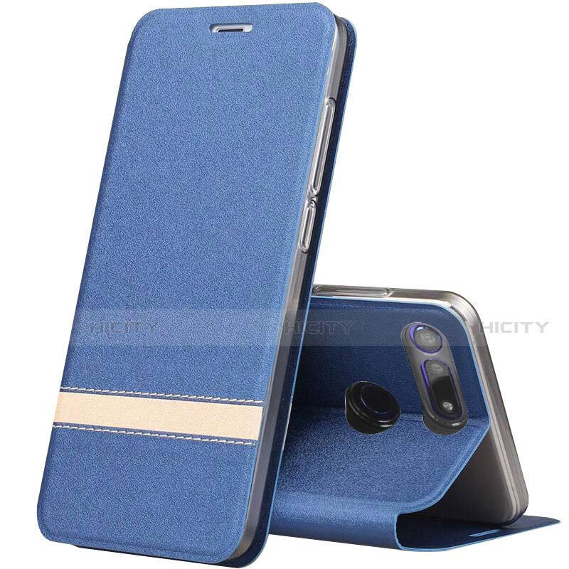 Custodia Portafoglio In Pelle Cover con Supporto T05 per Huawei Honor V20